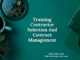 Training Contractor Selection And Contract Management